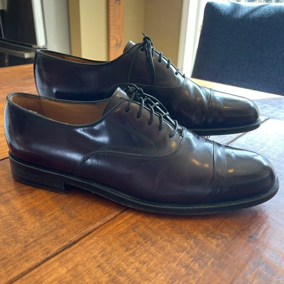 Cole Haan Other - Cole Haan | Burgundy Brown Leather Lace Up Oxford Dress Shoes Mens 9.5 D Cap Toe